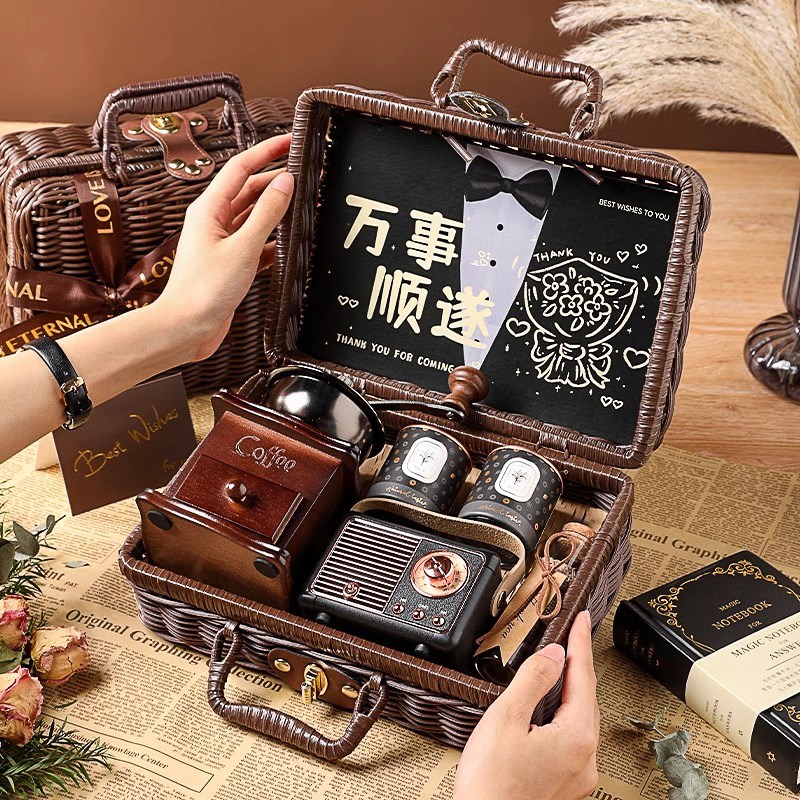 咖啡机礼盒男生生日礼物实用送男友朋友老公的创意小众伴郎伴手礼