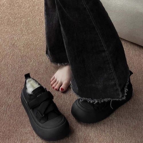 加绒小白鞋女2025新款爆款秋冬季加厚棉鞋厚底百搭雪地靴保暖运动