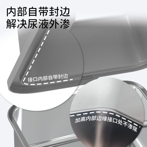不锈钢猫砂盆易清洗防外溅开放式猫厕所不留味猫屎盆不粘底