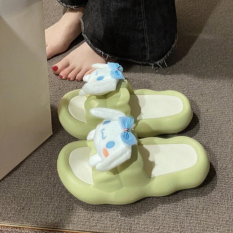 玉桂狗拖鞋可爱女学生宿舍防滑防臭厚底凉鞋踩屎感可外穿卡通凉拖