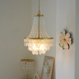 法式奶油风美式卧室欧式客厅楼梯间灯珍珠吊灯餐厅水Y晶灯书房吊