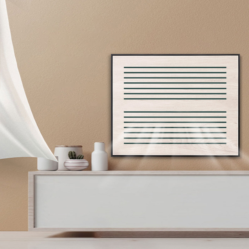 电表箱装饰画配电箱左右推拉式弱电箱网线盒不遮挡信号餐厅墙挂画