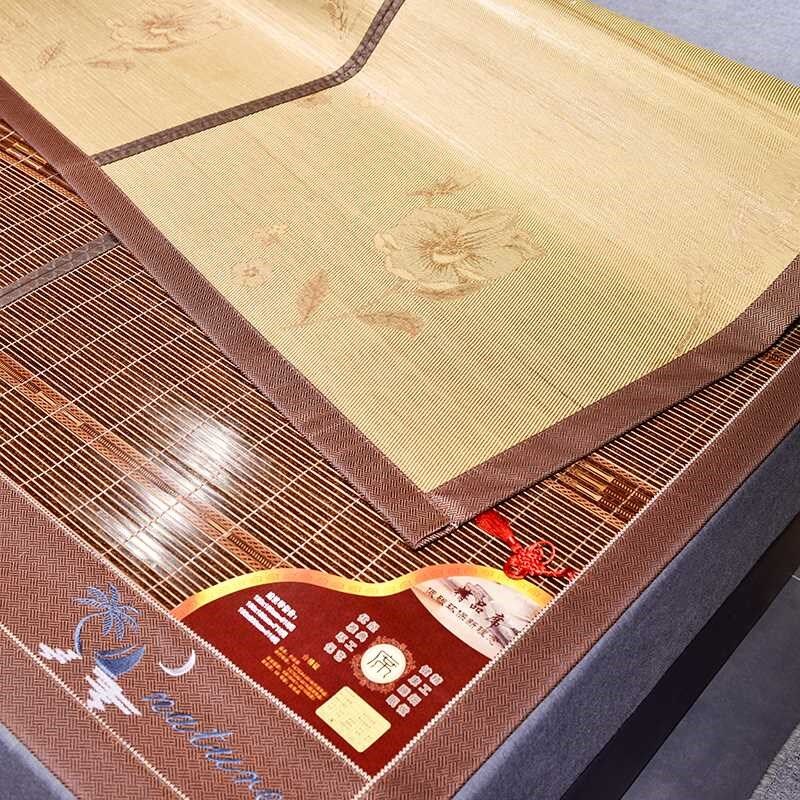 新款无毛刺凉席竹席夏季大床空调C席可折叠双面用藤席水竹凉席子
