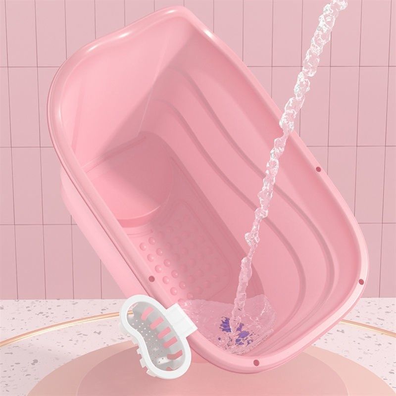 儿童洗澡盆3岁以上6岁小孩泡澡桶宝宝洗澡桶加厚全身沐浴大号家用