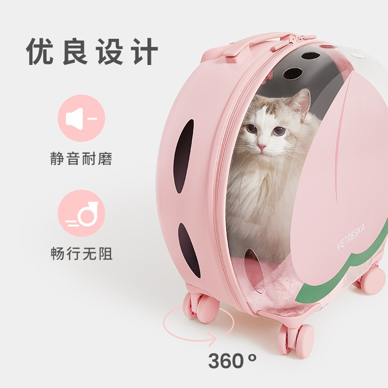未卡泡泡箱猫咪猫包便携太空舱外出宠物背包拉杆箱手提宠物用品