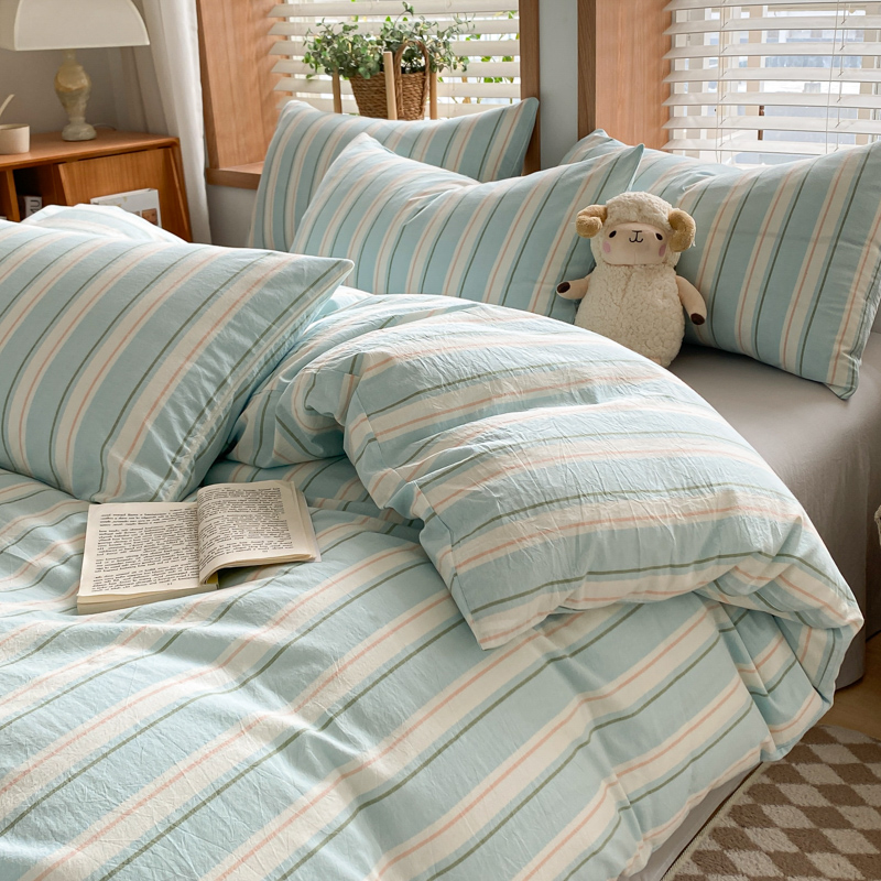 简约秋冬季水洗被套100全棉单人150x200单件1.5m被罩床罩被单