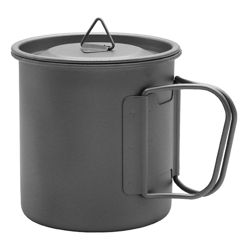 纯钛泡茶器旅行套装茶漏便携户外茶具可折叠杯钛杯野营野炊茶杯