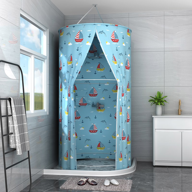 浴室浴帘防水布卫生间洗澡帐浴罩浴帐冬天家用保T温罩保暖浴照塘