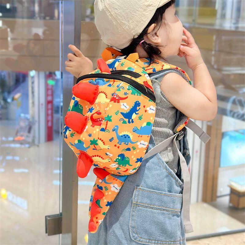 2024新款婴儿外出小背包可爱恐龙宝宝防走失双肩包幼儿园书包小班