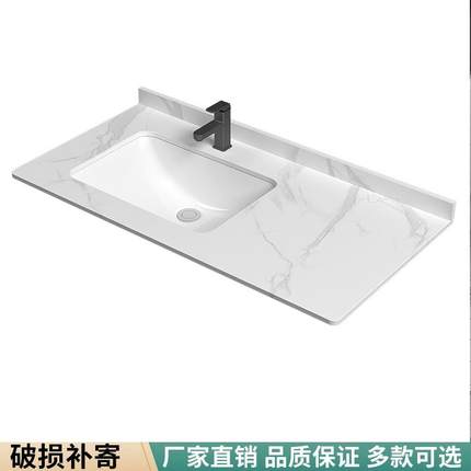 定制左右盆洗手盆洗脸盆半嵌入式洗面池定做一体盆单盆洗衣池左盆