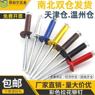 拉花铆钉铝制抽芯铆钉酒盒梅花铆钉防伪铆钉千只价直径M3.2M4M5