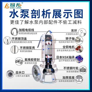 316耐蚀腐泵耐酸潜水PLT不锈切割泵排污泵水 不钢锈钢污泵水泵304