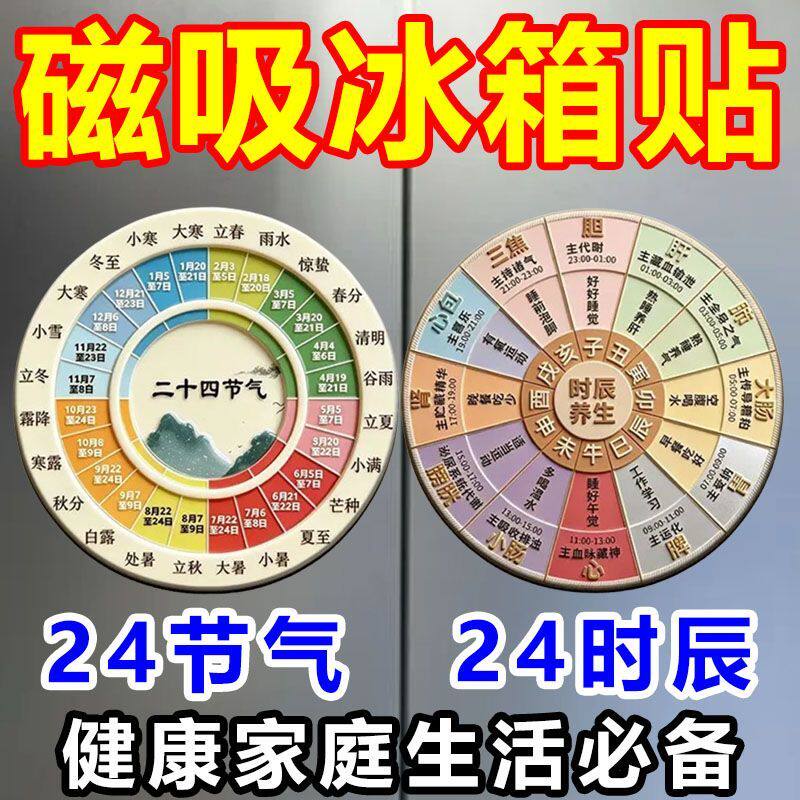 二十四节气亚克力磁吸冰箱贴科普