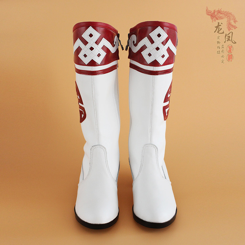 蒙古族舞蹈靴女款藏族舞鞋少数民族跳舞皮靴练功靴室外舞蹈靴子