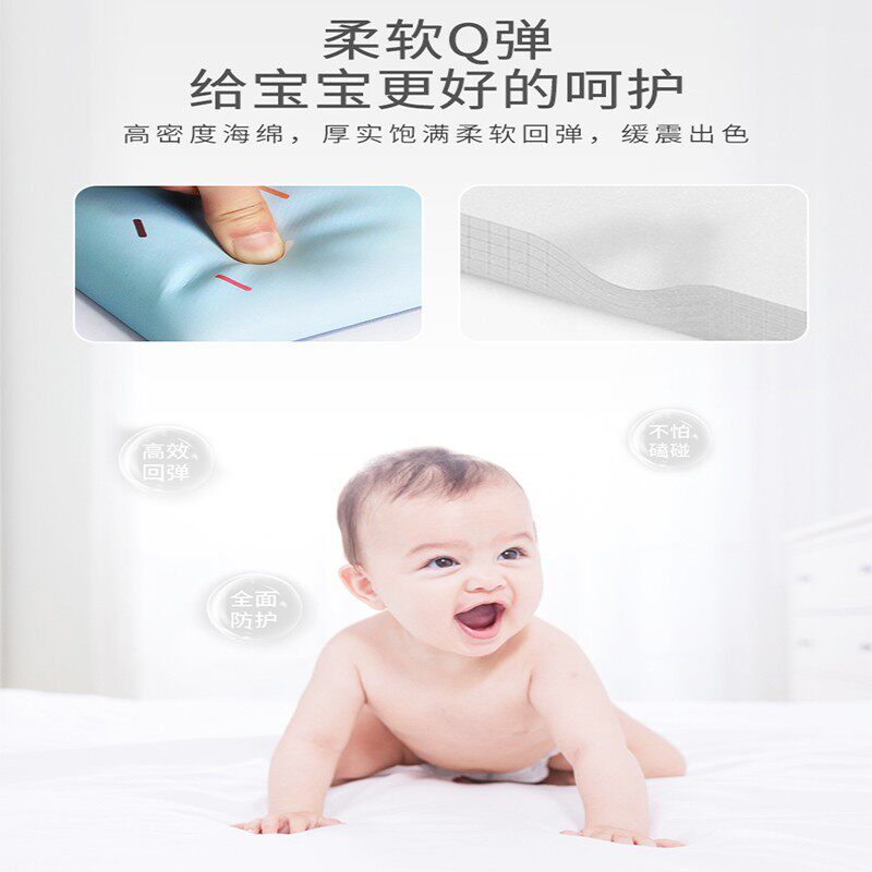 榻榻米床头软包靠背婴儿床围栏墙围防撞垫贴床边隔凉加厚恐龙墙贴