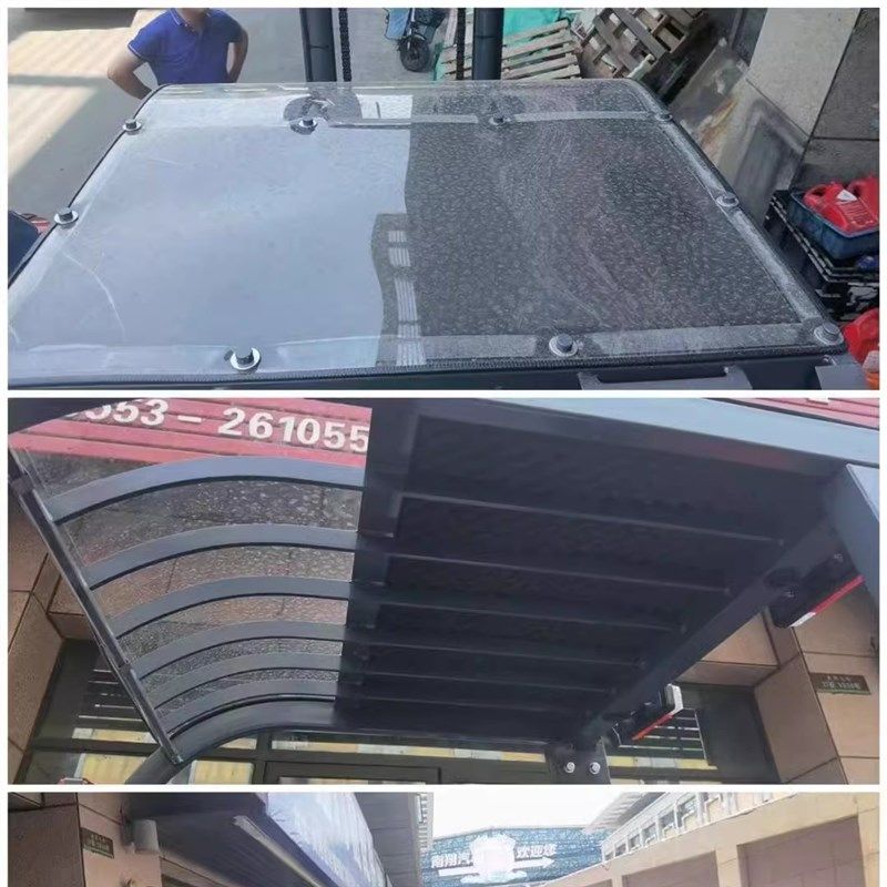 杭州杭叉龙工叉车雨棚顶棚顶盖合A力遮阳棚防雨防晒遮阳板透明定