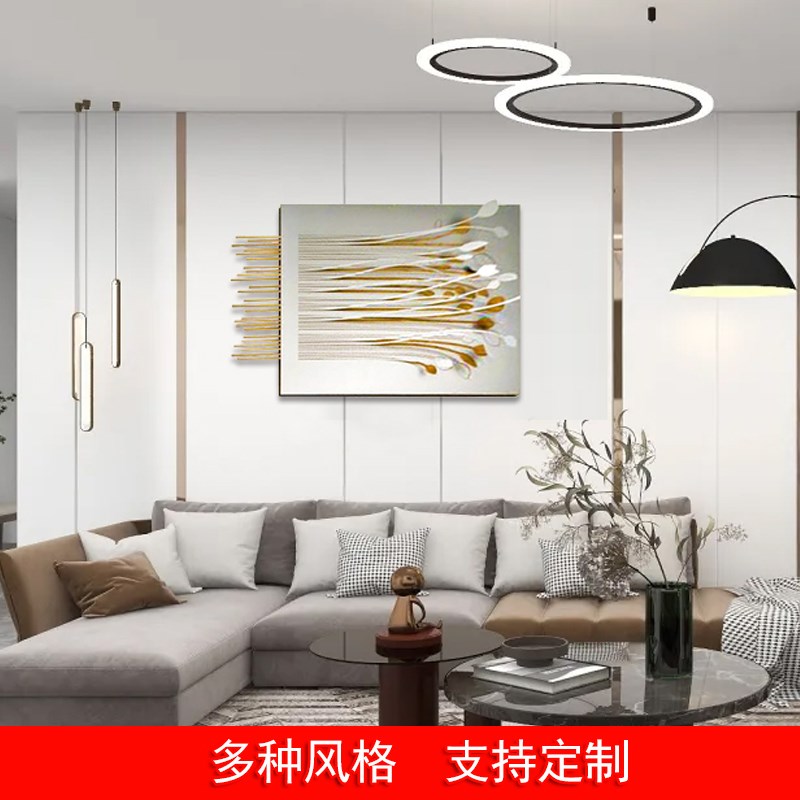 欧式墙上兰花挂件客厅背景墙面y装饰品卧室金属墙饰植物铁艺壁饰