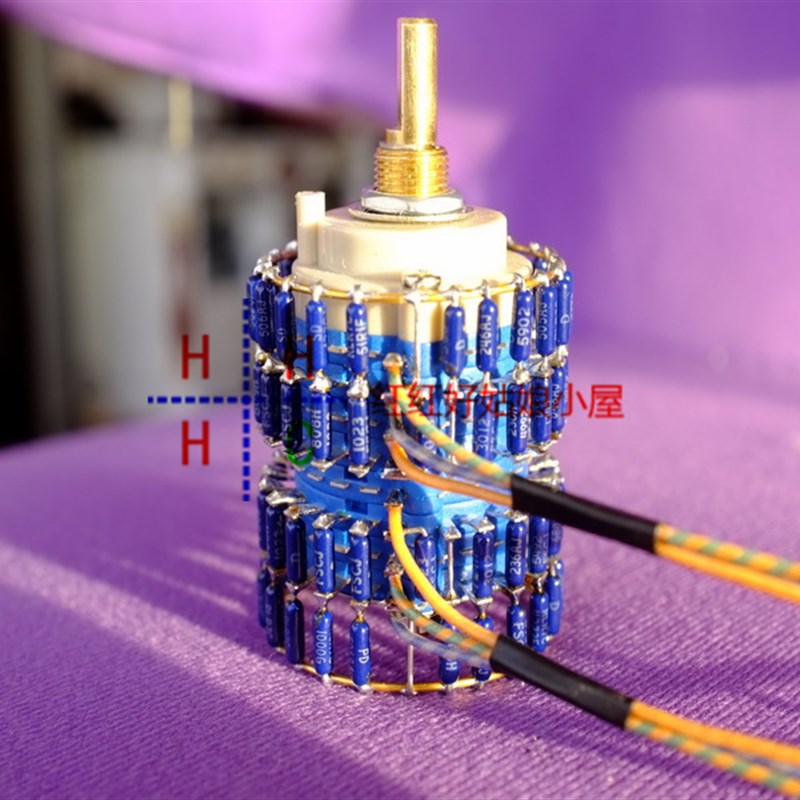 24档台产铜轴制作双s声道步进分流式音量电位器100K