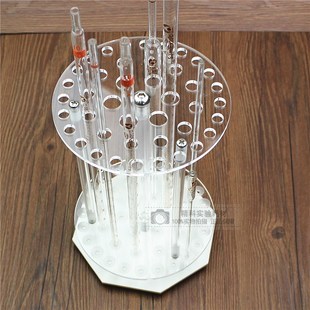 有机圆盘吸管架 玻璃刻度移液管z架42孔 可转动 玻璃刻度吸管架