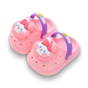 宝宝拖鞋1一2岁室内防滑婴儿一岁半到两三岁婴幼儿男宝洞洞凉拖鞋