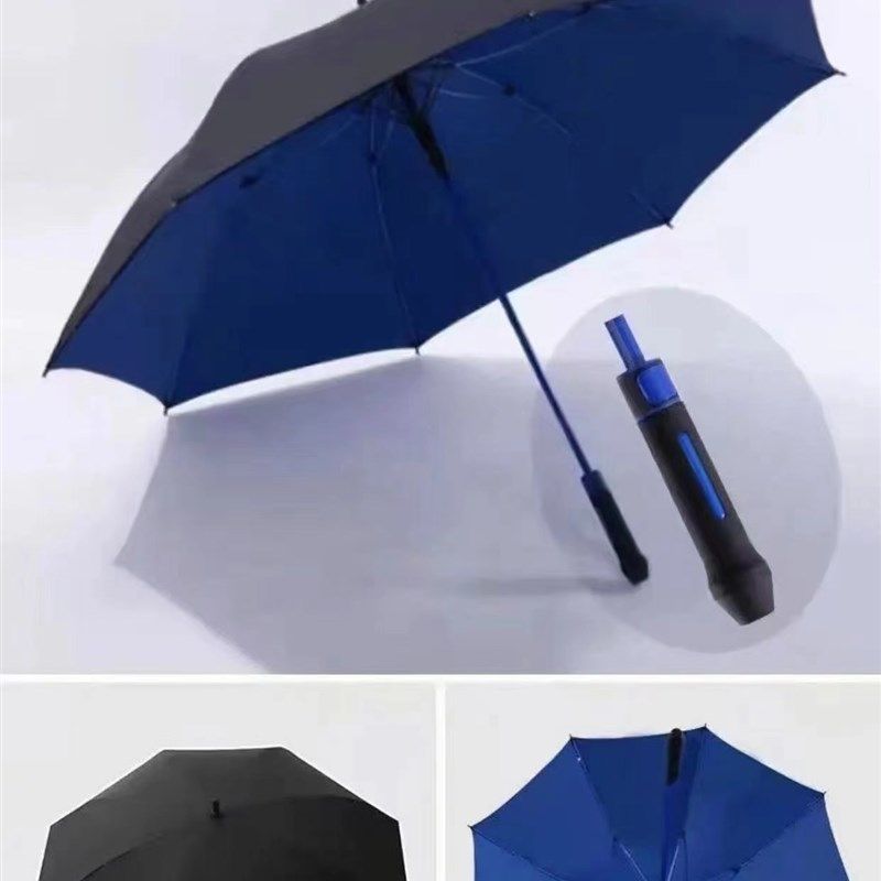 简约英伦风长柄自动雨伞男士晴雨俩用大号直柄双人遮阳雨伞防风防