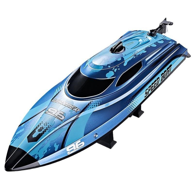 HJ820遥控船儿童水上玩具游艇防水耐撞灯光船防翻2.4G高速船