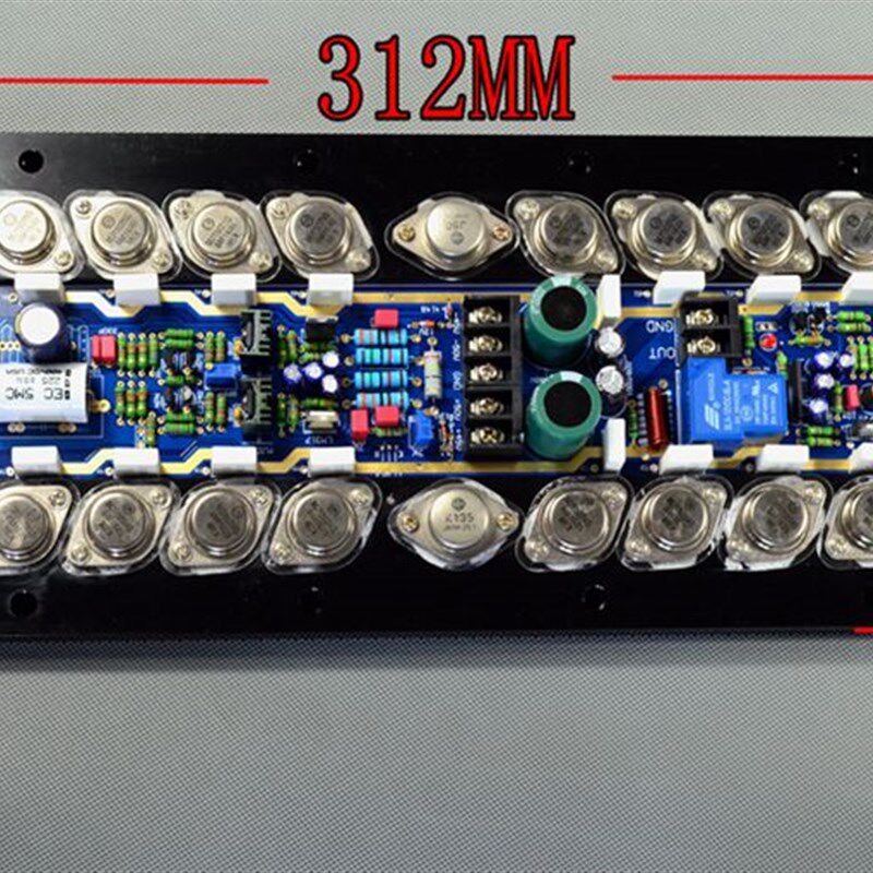 T900单声道18管大功率HIFI发烧级金封功放板 场效应推动 A类甲类