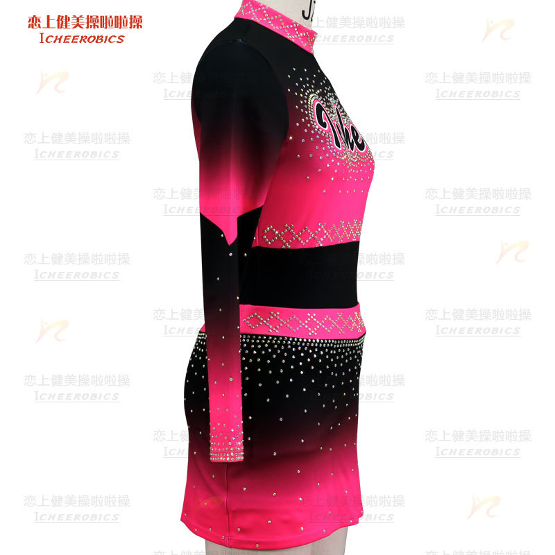 定制啦啦队比赛服女儿童团体花球啦啦操服装舞蹈六一儿童表演学生