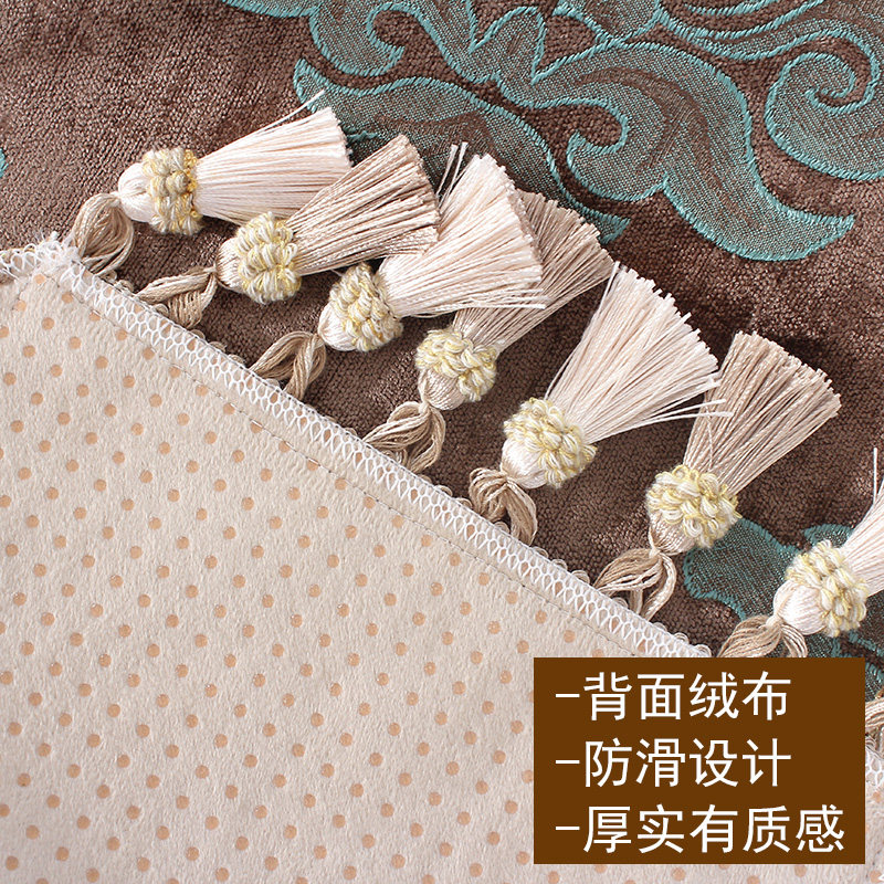 羽罗 美式桌旗欧式桌布装饰长条中式餐桌旗布床旗床尾巾茶几旗