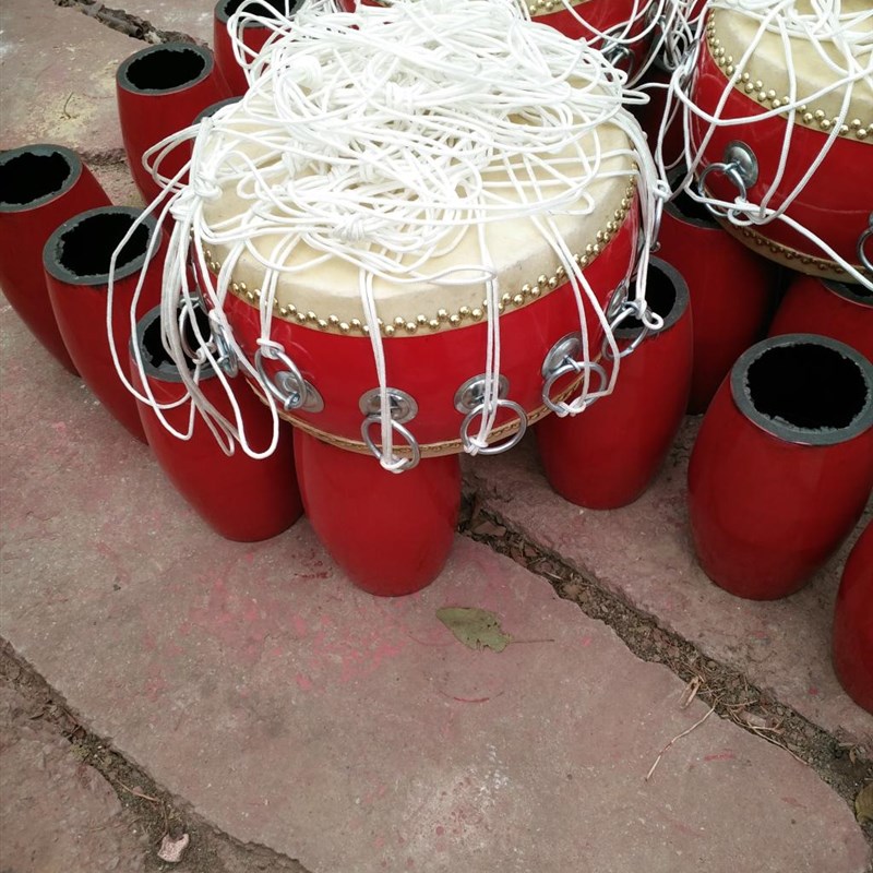 同心鼓拓展鼓舞飞扬道具击鼓颠球运动会拉绳鼓10环10寸