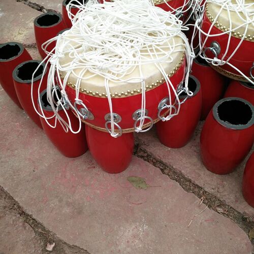 同心鼓拓展鼓舞飞扬道具击鼓颠球运动会拉绳鼓10环10寸