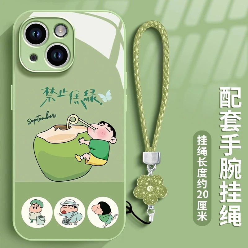 禁止焦虑适用苹果17手机壳华为MATE70可爱荣耀400卡通VIVOX200高级感超火OPPOFINDX8小米15金属漆玻璃红米套