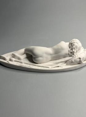 北欧ins复古罗马雕塑香薰石膏生日毕业礼物高级小众桌面小摆件