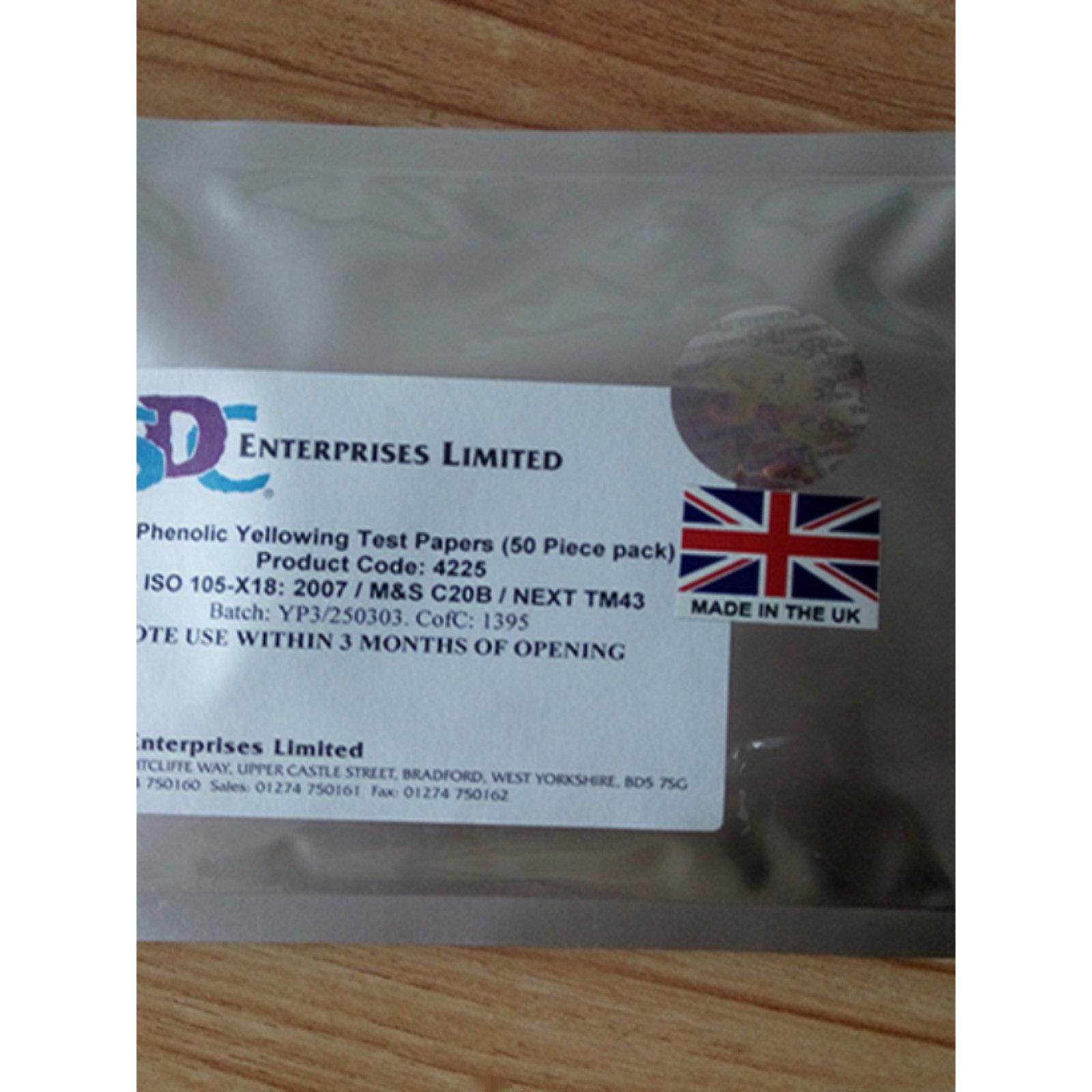 SDC酚醛耐黄变测试纸泛黄酚黄酒精测试黄化测试纸纺织物纱线变色,五金/工具,其它仪表仪器,淘宝优惠券,粉丝福利购,淘宝优惠卷