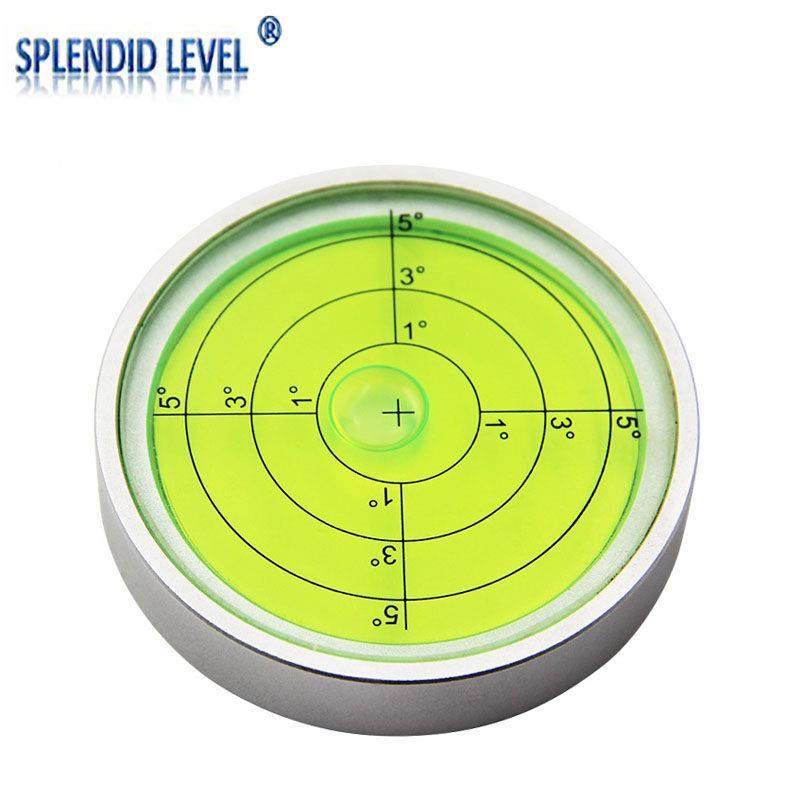 带磁性金属万向水平泡7415水准器高精度圆形水平仪水平珠水准气泡