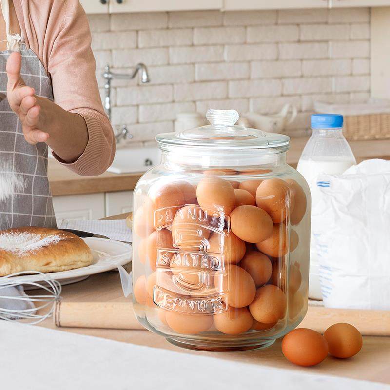 玻璃储物罐厨房食品级超大号10斤酿酒罐防虫防潮米桶杂粮面粉米缸