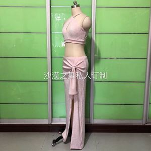 沙漠之舞 肚皮舞定制 亮丝肚皮舞套装 练习服 练功服套装 演出