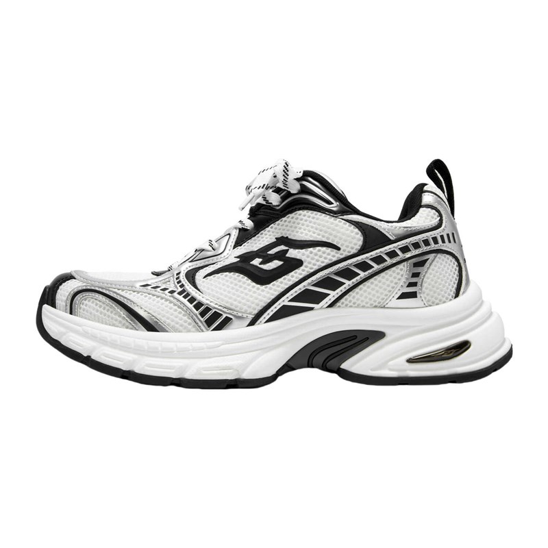 森果果 超好看银色老爹鞋男女款2024早秋增高5CM厚底休闲运动跑鞋