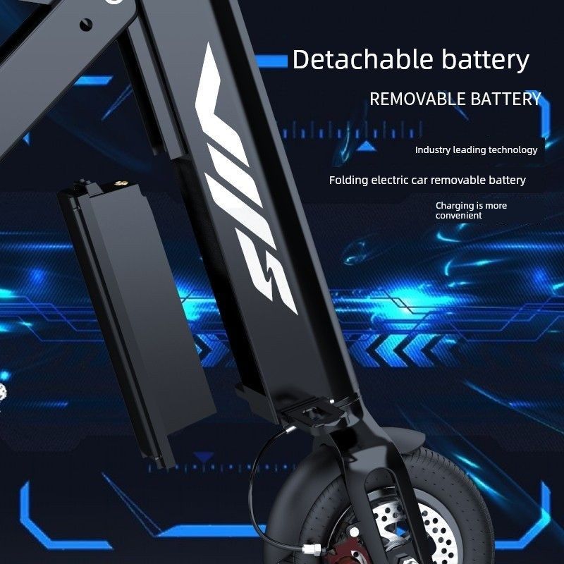 成人便携式电动车可折叠男女轻便A上班代步代驾电动车小型电动滑