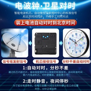 玉桂狗钟表挂墙可爱卡通女儿童房时钟挂表客厅家用简约石英钟静音