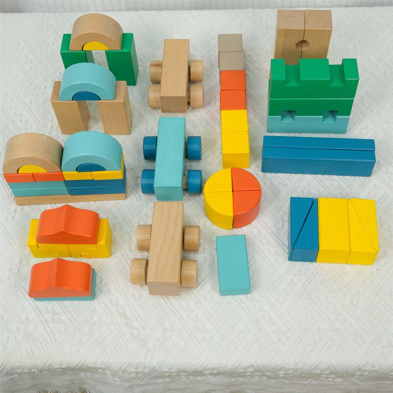 儿童积木木头益智拼装玩具婴儿宝宝大颗粒木质1-2岁3 4 5 男孩女