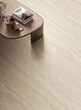 暖黄色无洞洞石瓷砖别墅客厅地砖酒店服装店工程砖卫生间墙砖防滑