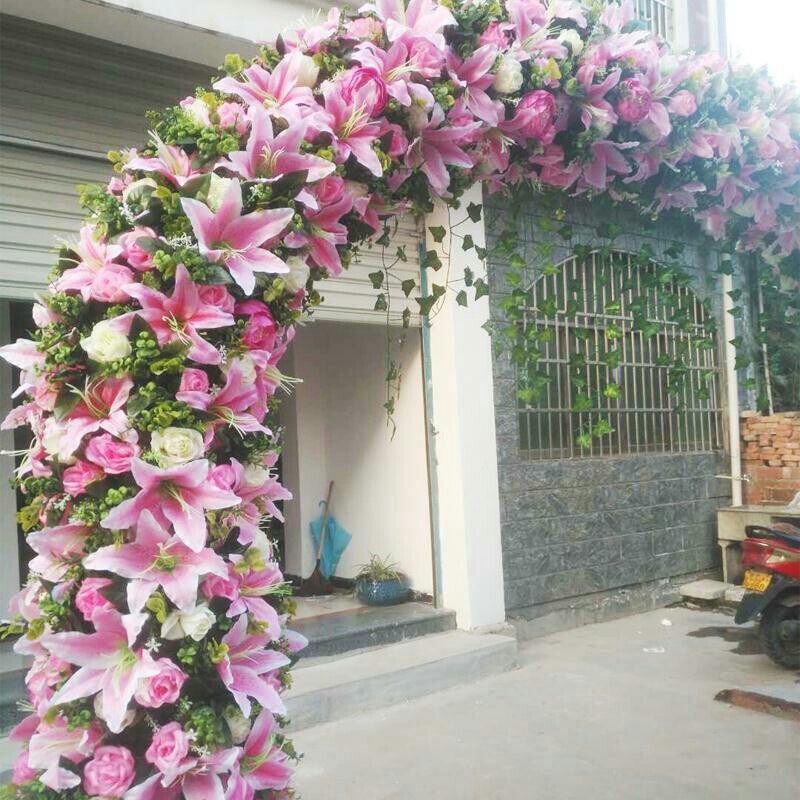 花门婚庆拱门绢花拱门开业庆典花门新款花门结婚拱门婚庆用品