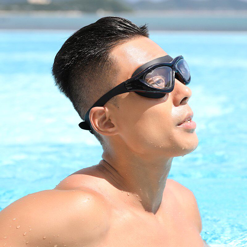 泳镜男士防水防雾高清近视带度数竞速大框女潜水透明护目镜潮