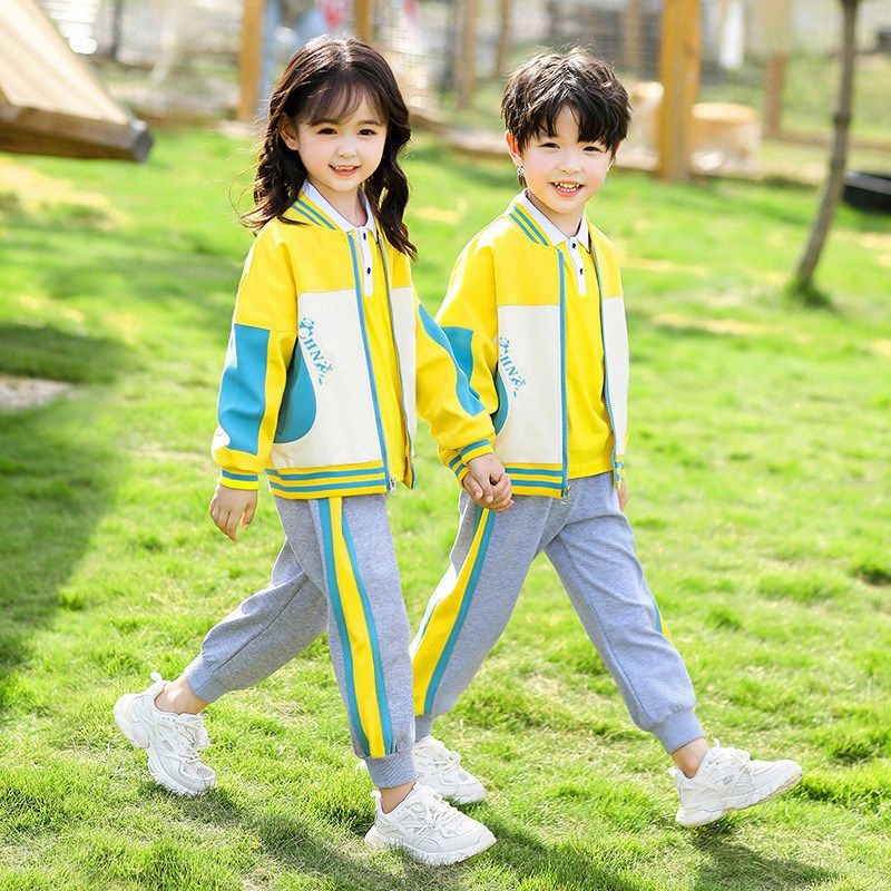 幼儿园园服春秋装学院风儿童长袖班服运动会校服套装小学生棒球服