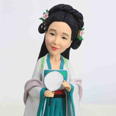 桃花树泥人真人定制软陶人偶泥塑公仔定制娃N娃照片人形玩偶捏泥