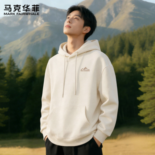 马克华菲卫衣男2026新款春秋款连帽外套男款潮流高级感男士衣服X