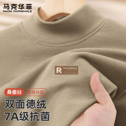 马克华菲复古男士长袖T恤秋冬季
