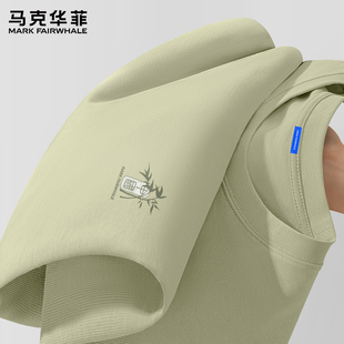 马克华菲国潮长袖t恤男秋季2025新款潮牌纯棉打底衫男款复古上衣X