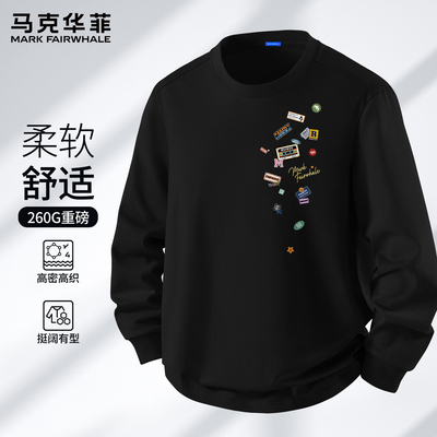 马克华菲t恤男长袖2025秋季新款
